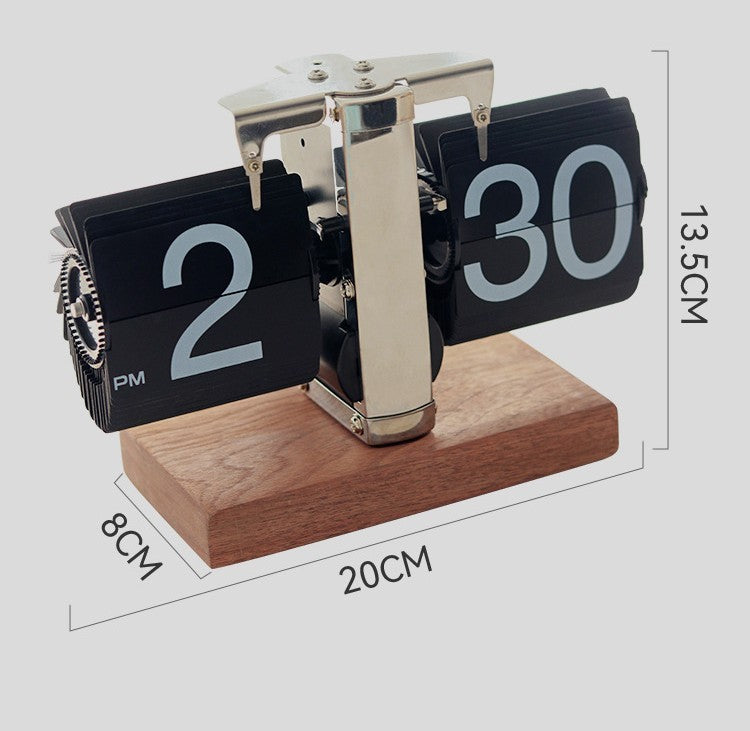 Creative Personality Retro Mechanical Automatic Turning Clock