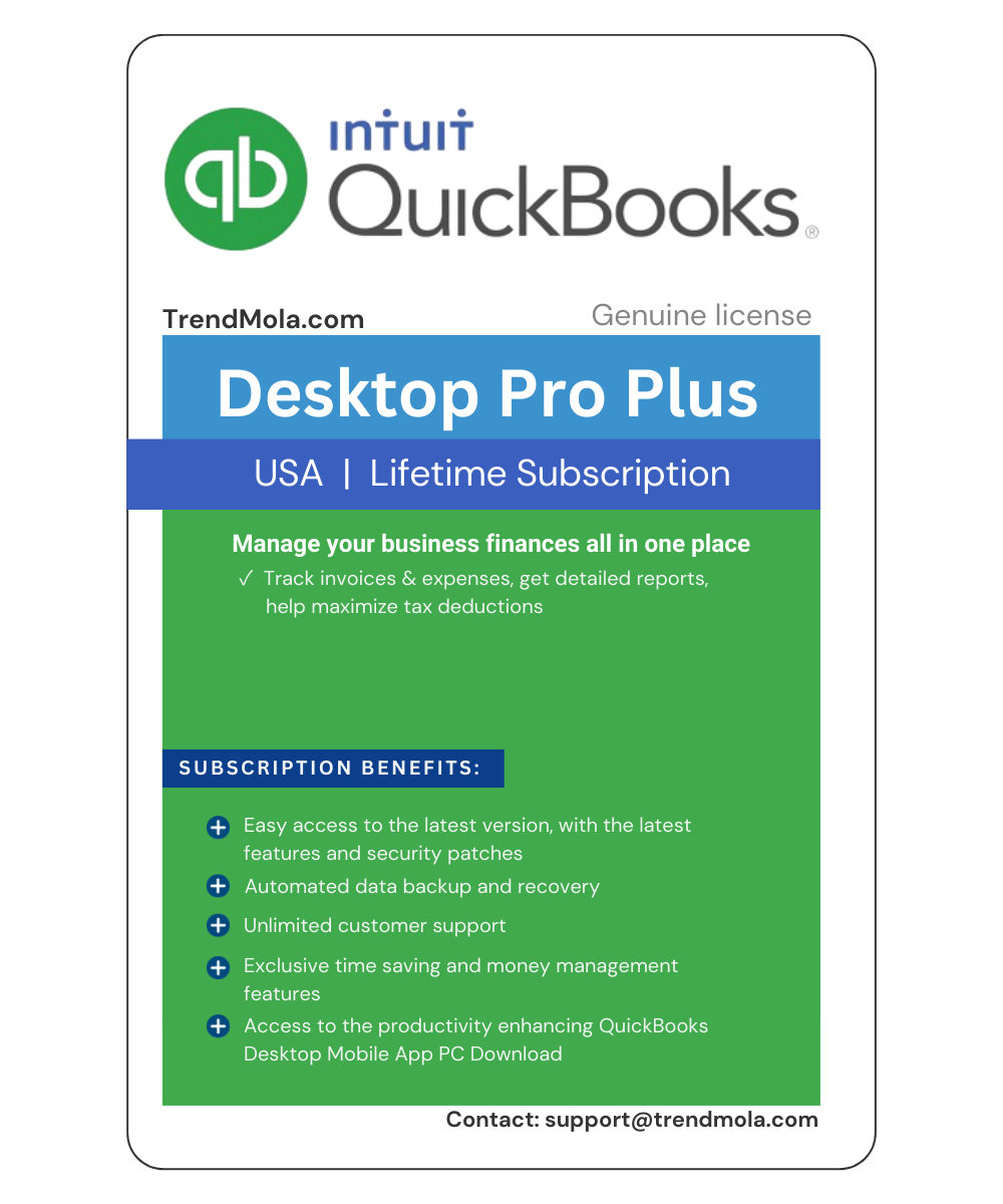 QuickBooks Desktop Pro Plus 2024 Lifetime Activation