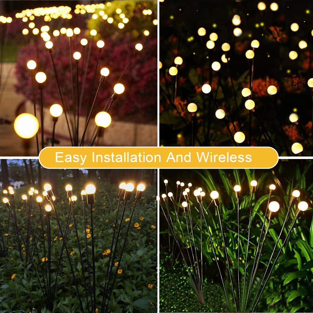 Solar Firefly Garden LED Lamp Decoration