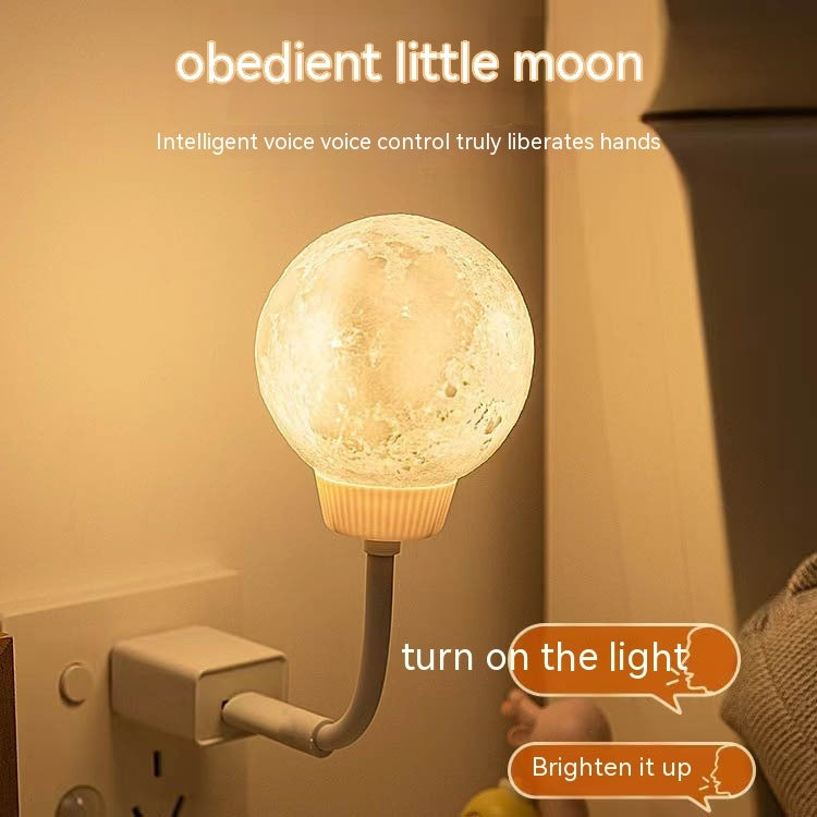 Voice Control Bedroom Usb Moon Light